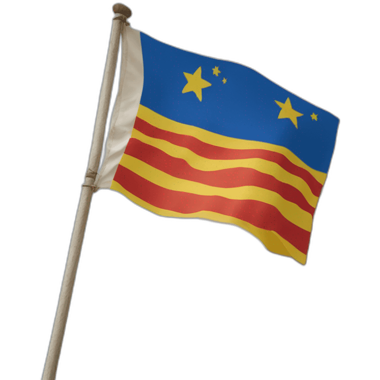 The flag of vendée emoji