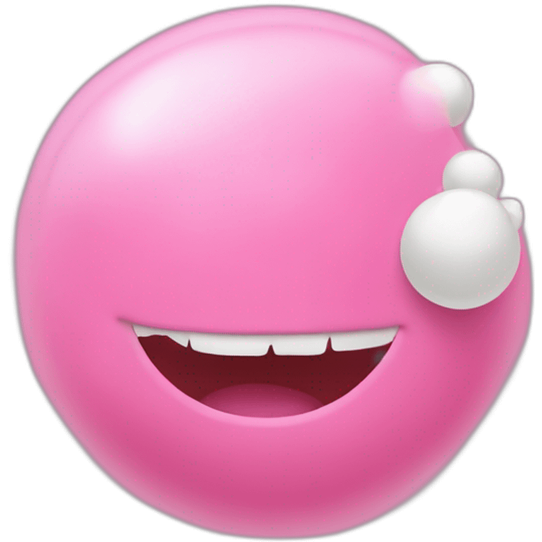 Un schtroumpfs qui fait des bulles de chewing-gum  emoji