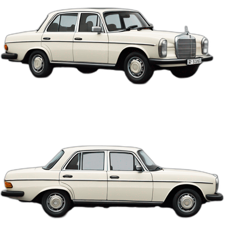 trip around galicia in a old white mercedes benz 1975 240d seafood emoji