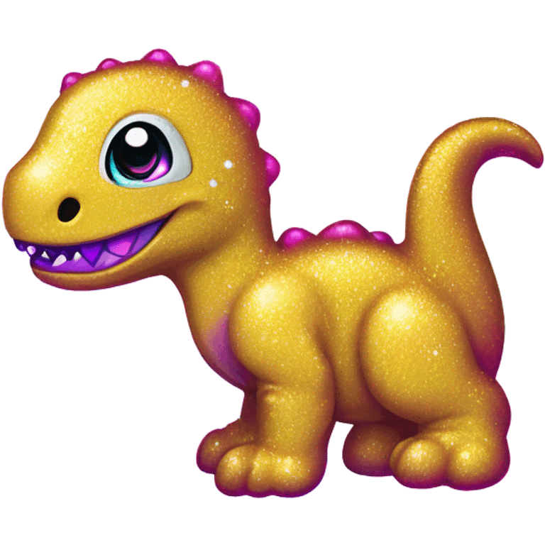 Lisa frank glitter baby dinosaur  emoji