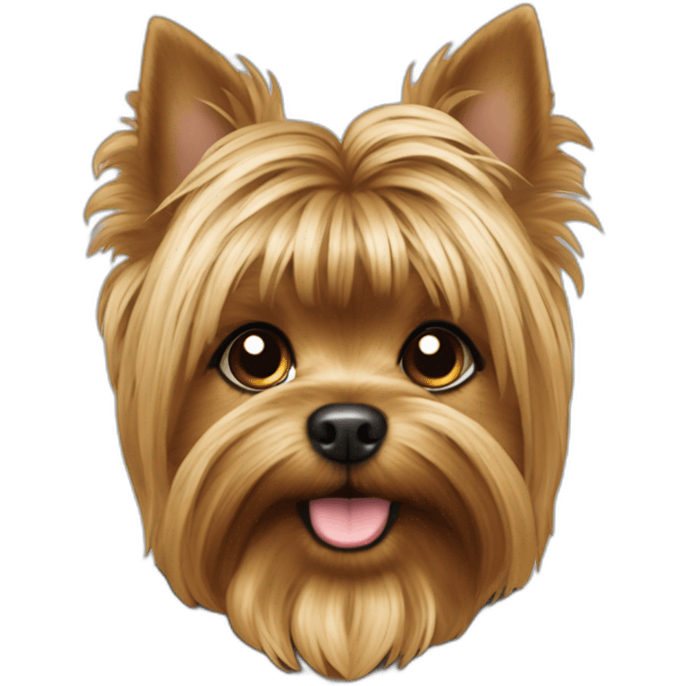 Yorki con chupete emoji