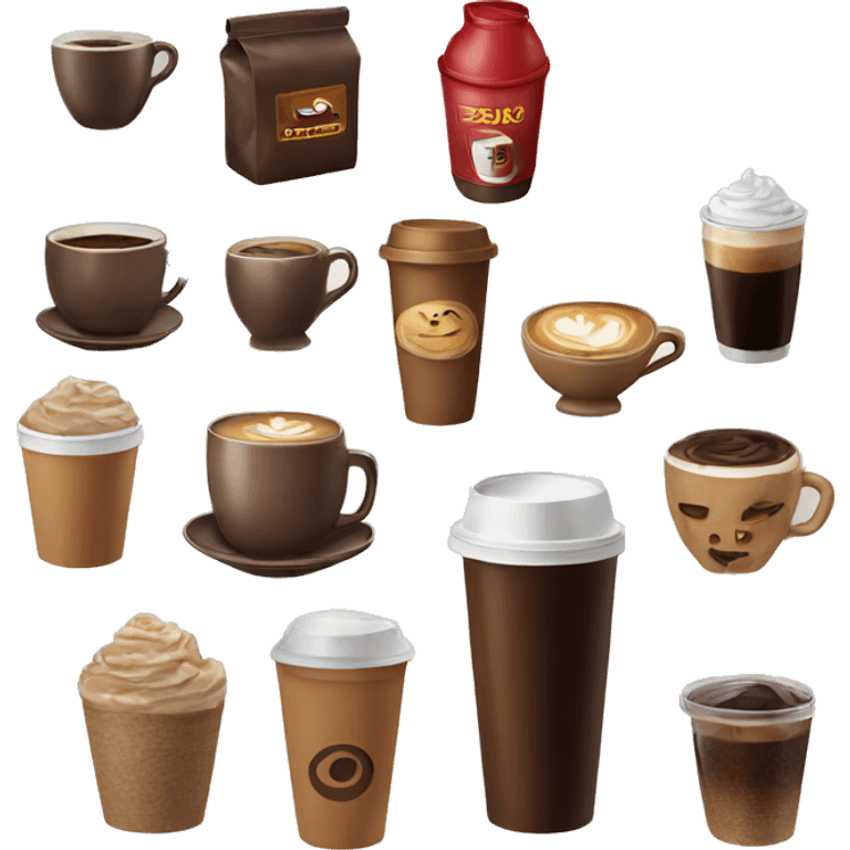 Coffee products emoji