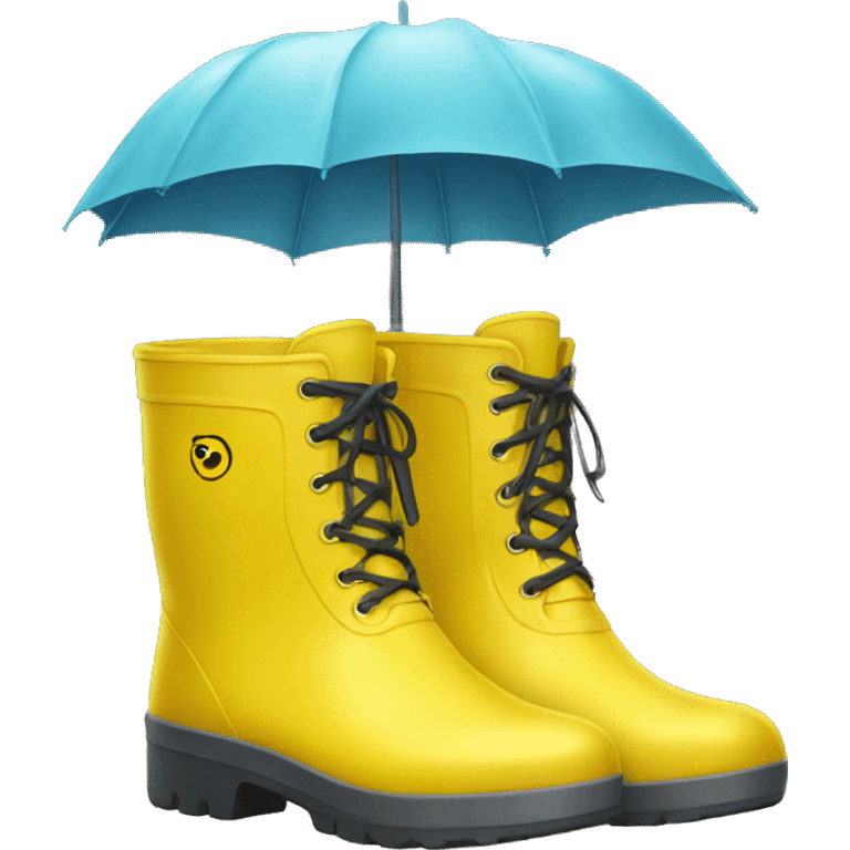 Yellow rain boots emoji