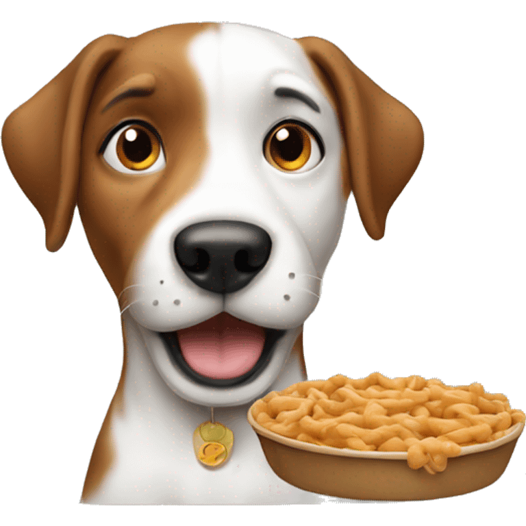 a dog begging for food emoji