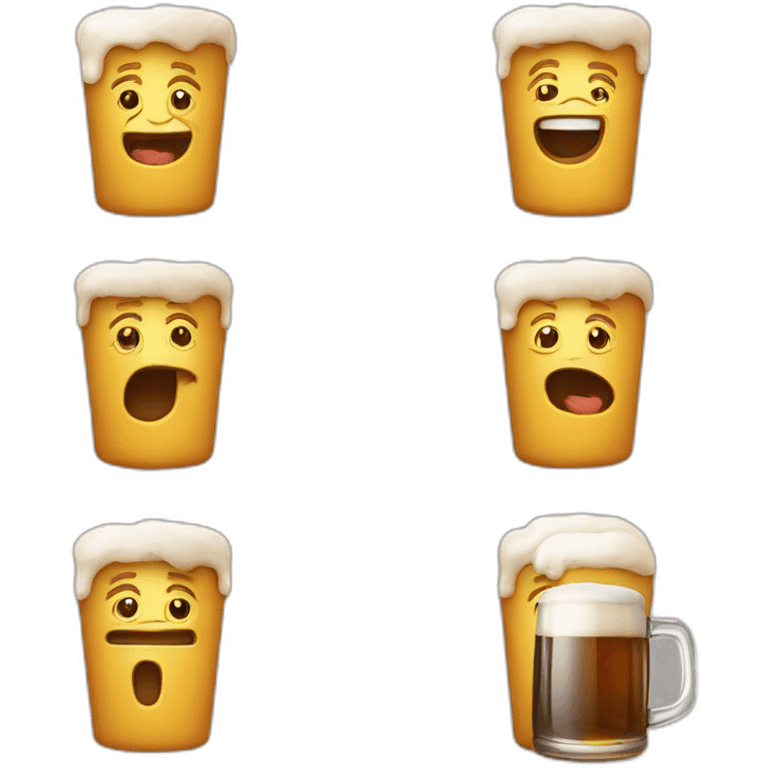 Hoda qui boit de la bière emoji