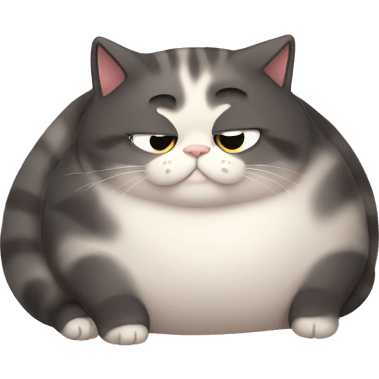 chubby cat clingy emoji