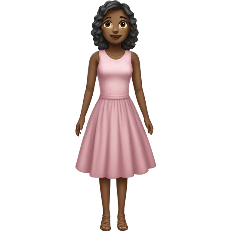 realistic girl in dress emoji