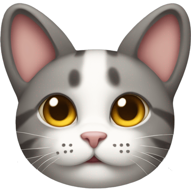 a cute cat with riabbit ears emoji