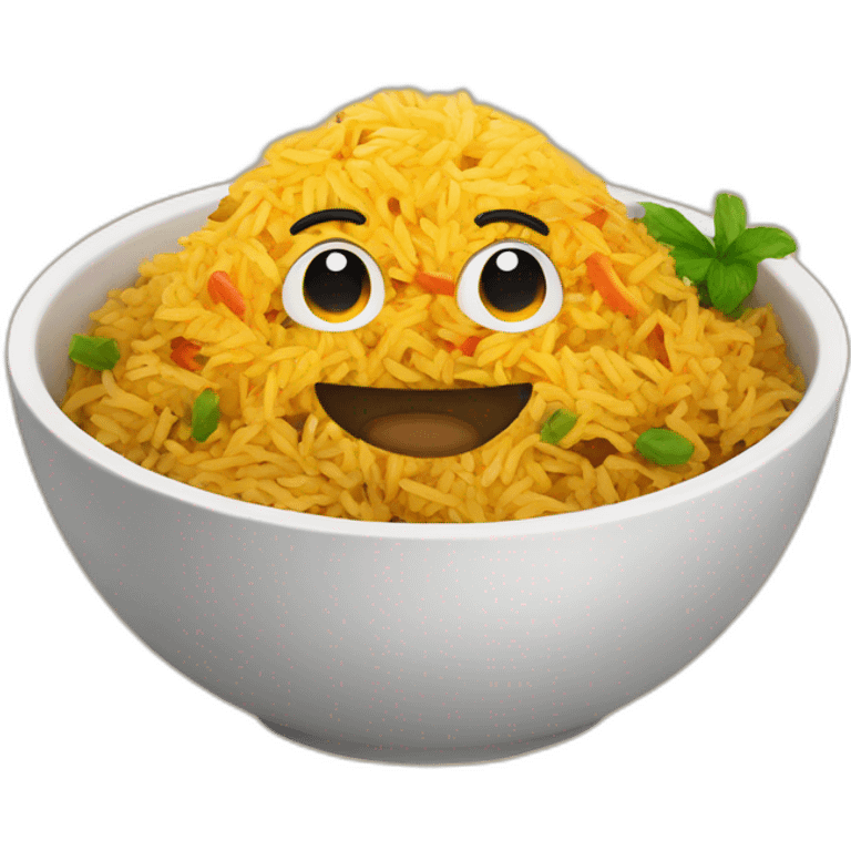 biriyani in a bowl emoji