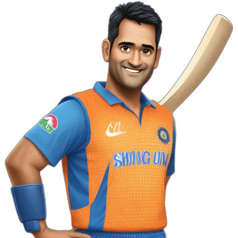 Mahendra Singh dhoni  emoji