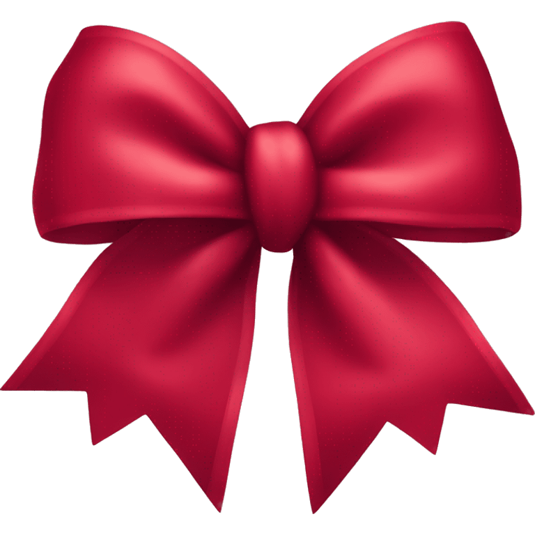 cherry red coloured bow  emoji