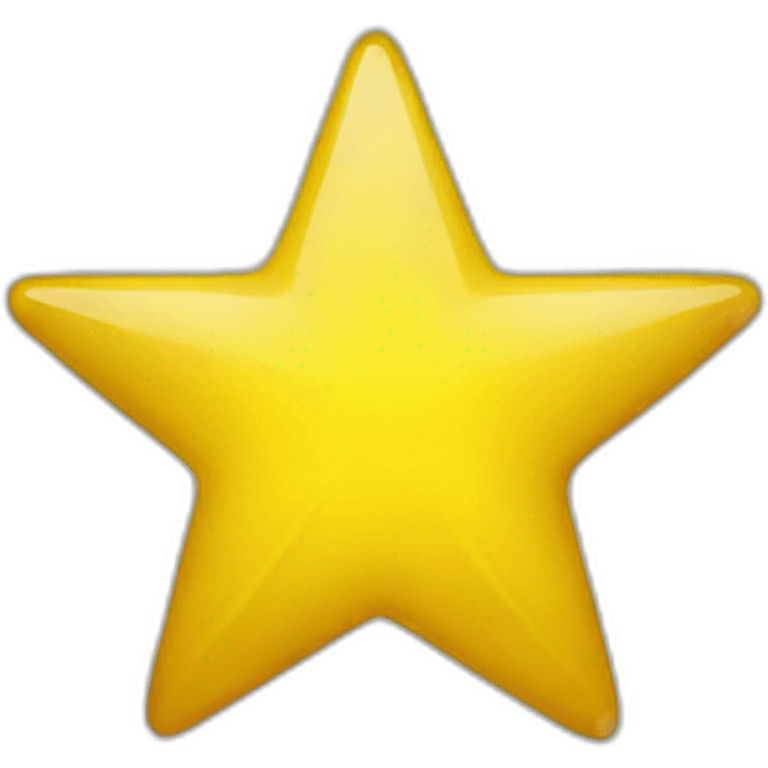 Half yellow star emoji