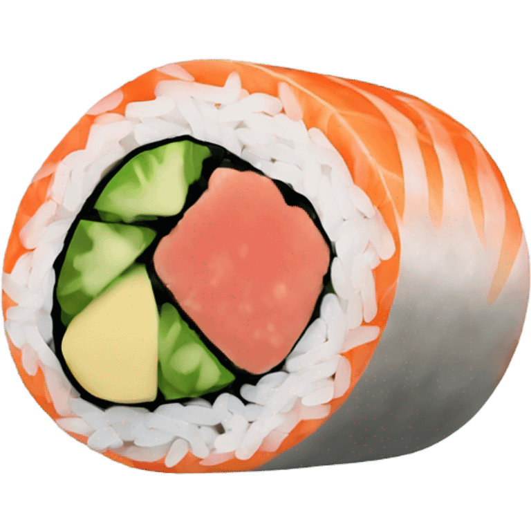 Tuna sushi roll  emoji