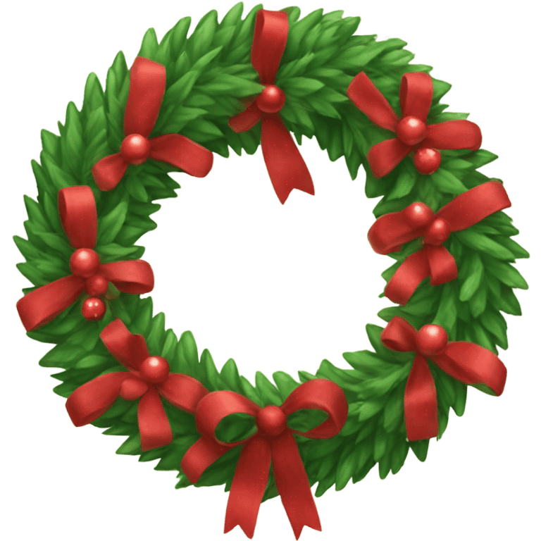 Sweet beautiful christmas wreath emoji