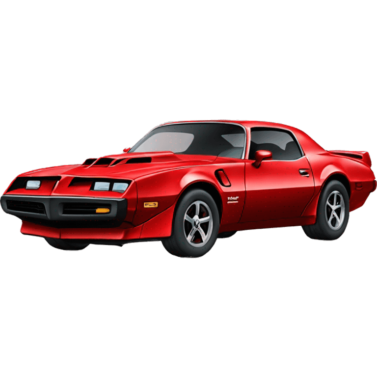 red trans Am car emoji