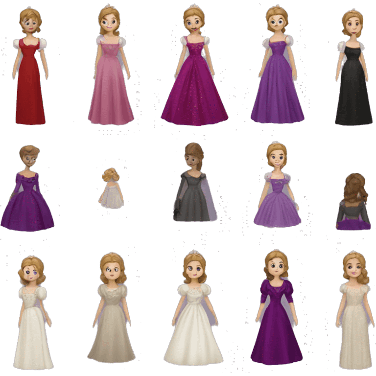 Anastasia Romanov princess movie dress  emoji