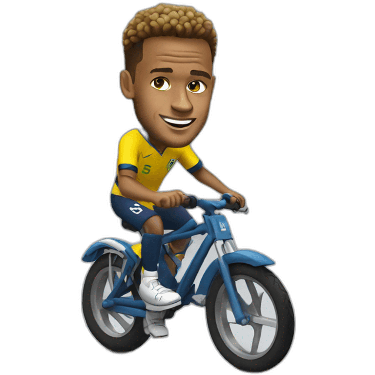 Neymar on bike emoji