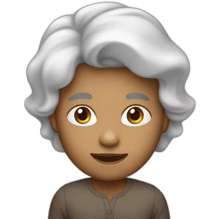 une personne blanche au cheveux brun qui parle dans un micro emoji