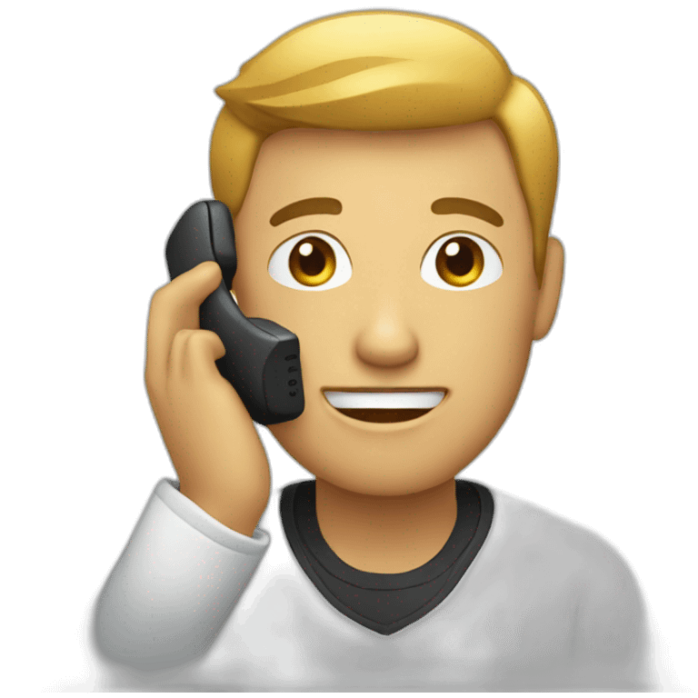 person on a phone emoji