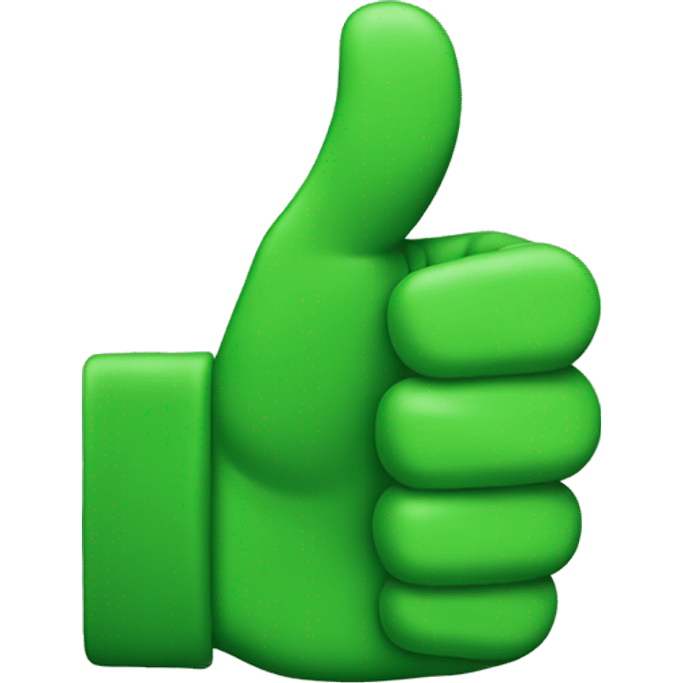 green color thumbs up emoji