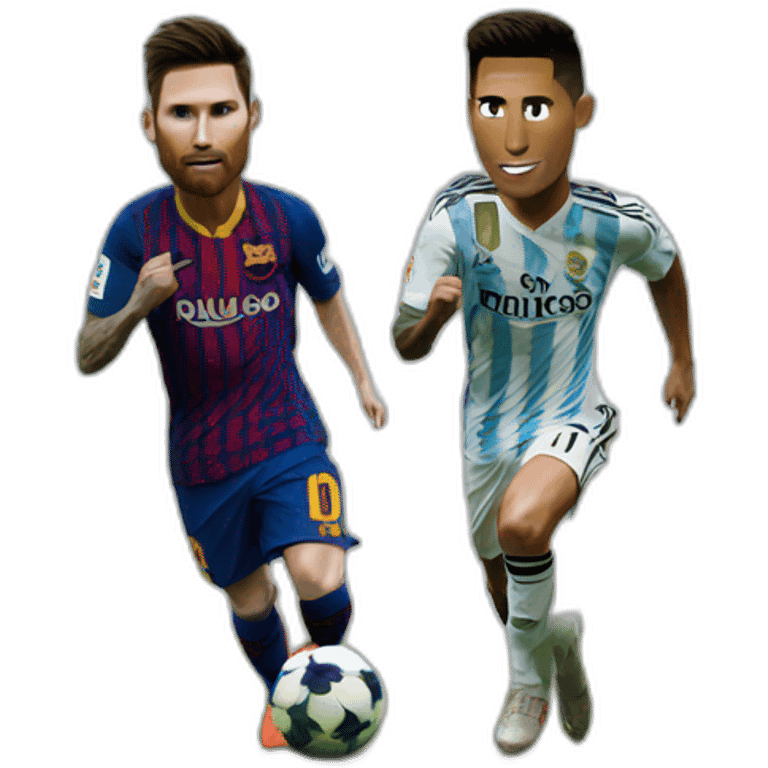 Messi vs Cr7 emoji