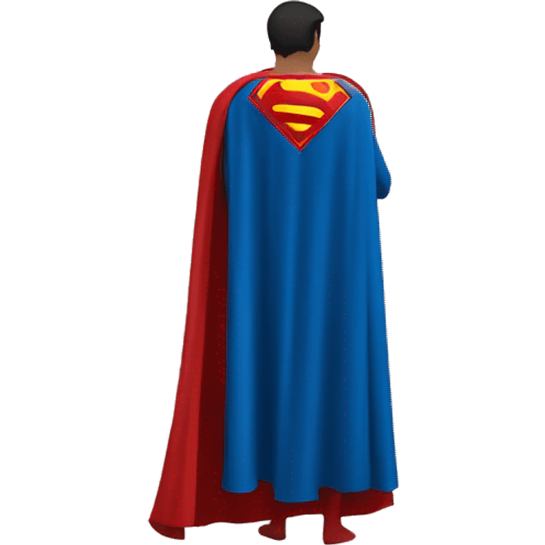 Superman cape alone from behind emoji