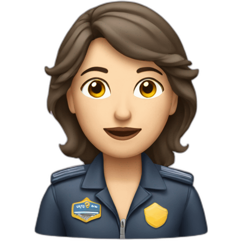 Mujer piloto de avion emoji