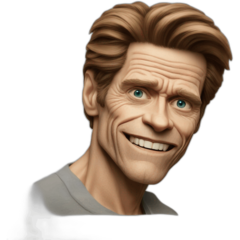 Willem Dafoe no wrinkles emoji