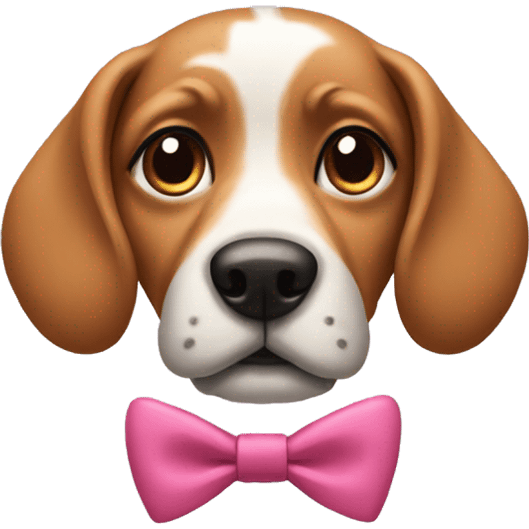 dog with bows on its ears emoji