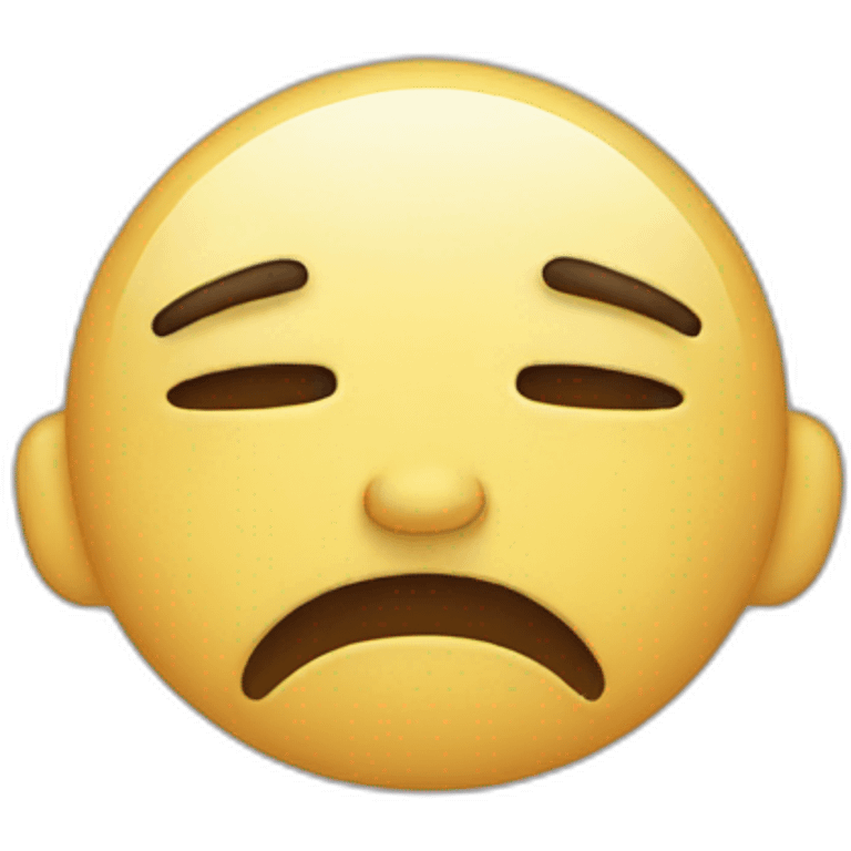 Crying while tired  emoji