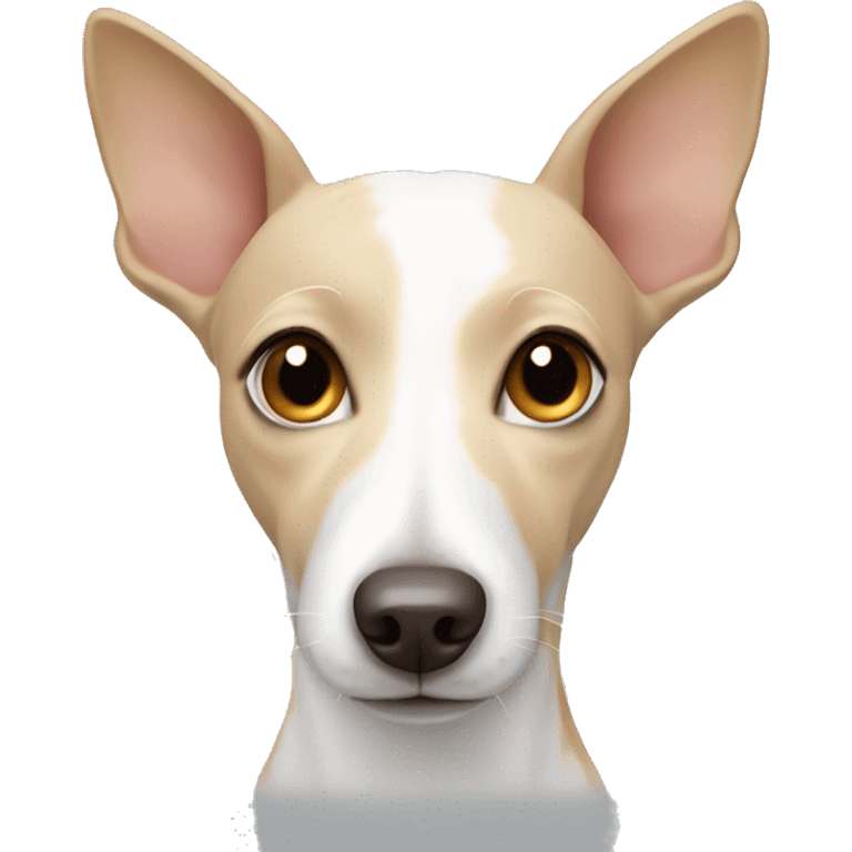 White and beige rat terrier emoji