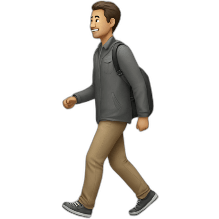 walking guy emoji