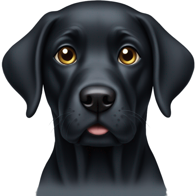 black labrador dog emoji