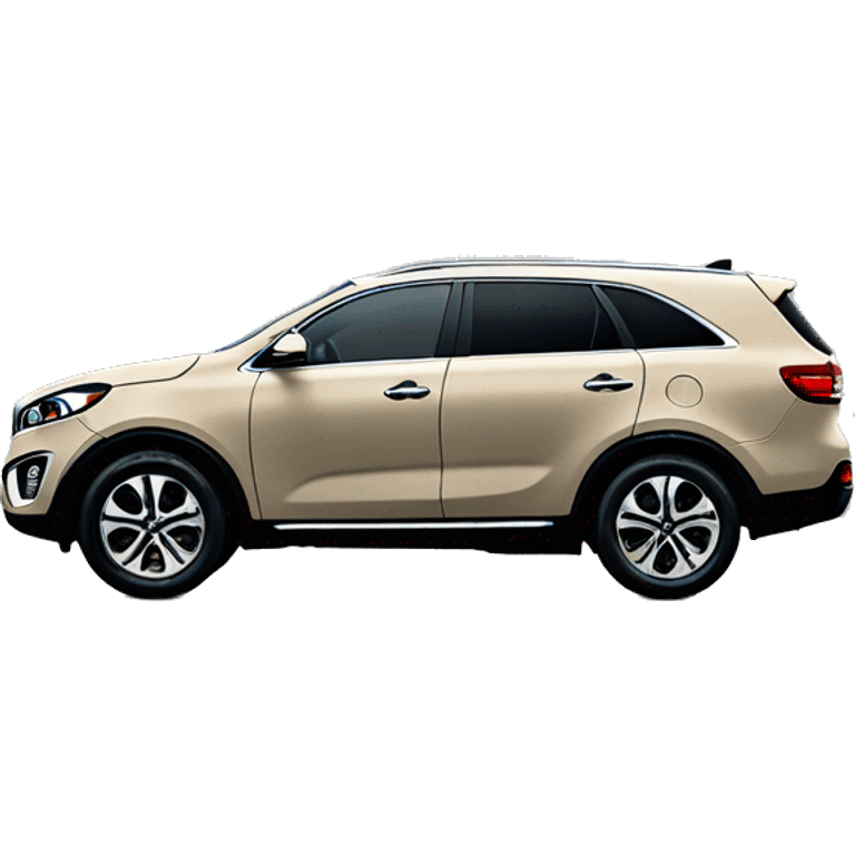 Kia Sorento beige with snow on it emoji