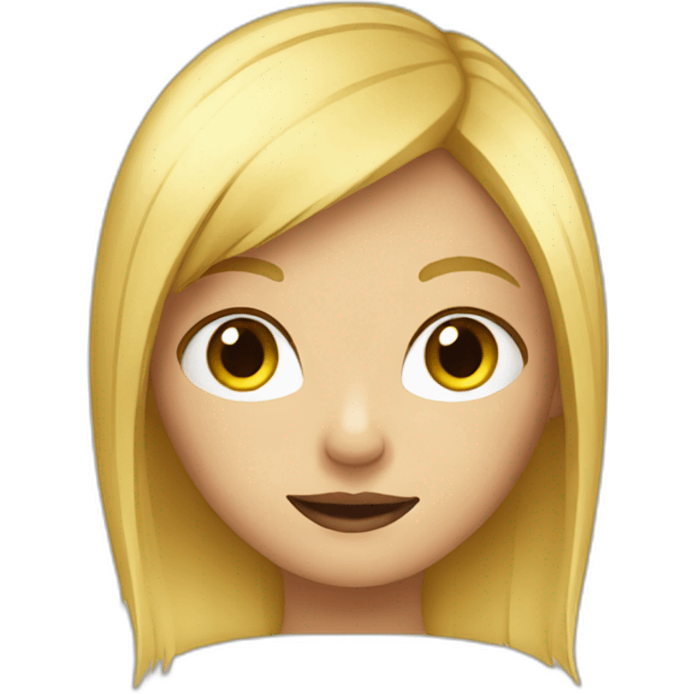 Blond sassy girl emoji