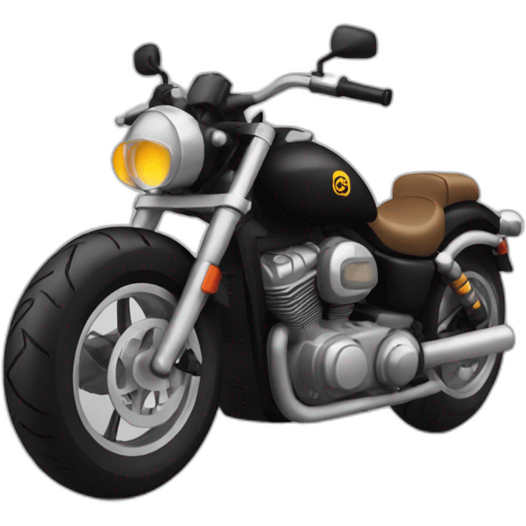 motorcycle black body emoji