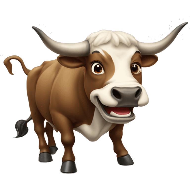 bull with a torero laughting emoji