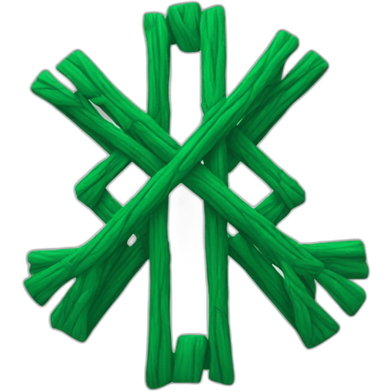 cricle cross green emoji