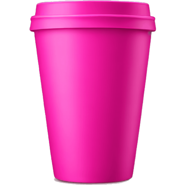 Hot pink cup emoji