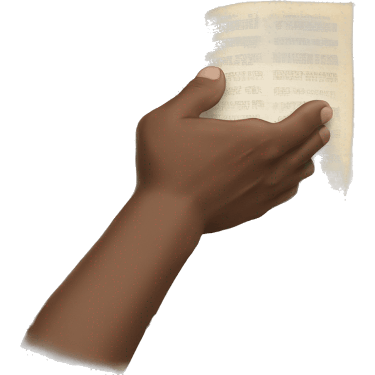 Man putting his hand on the Bible  emoji