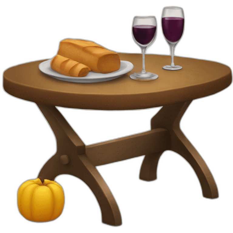 Shabbat table emoji