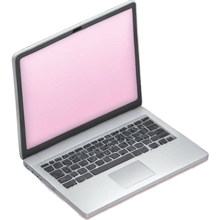 Light pink laptop emoji