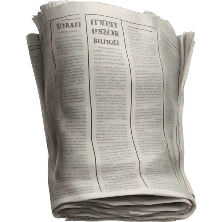 a bundle of newspaper emoji