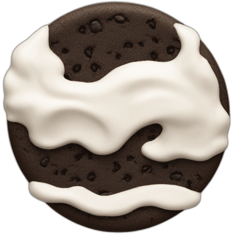 Cookies and cream emoji