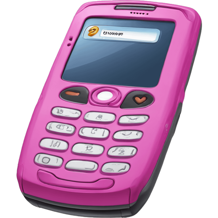 Pink Motorola Razr Flip Phone emoji