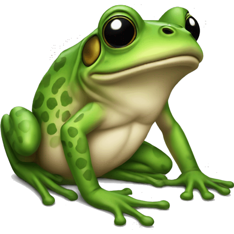 frog with tattoo emoji