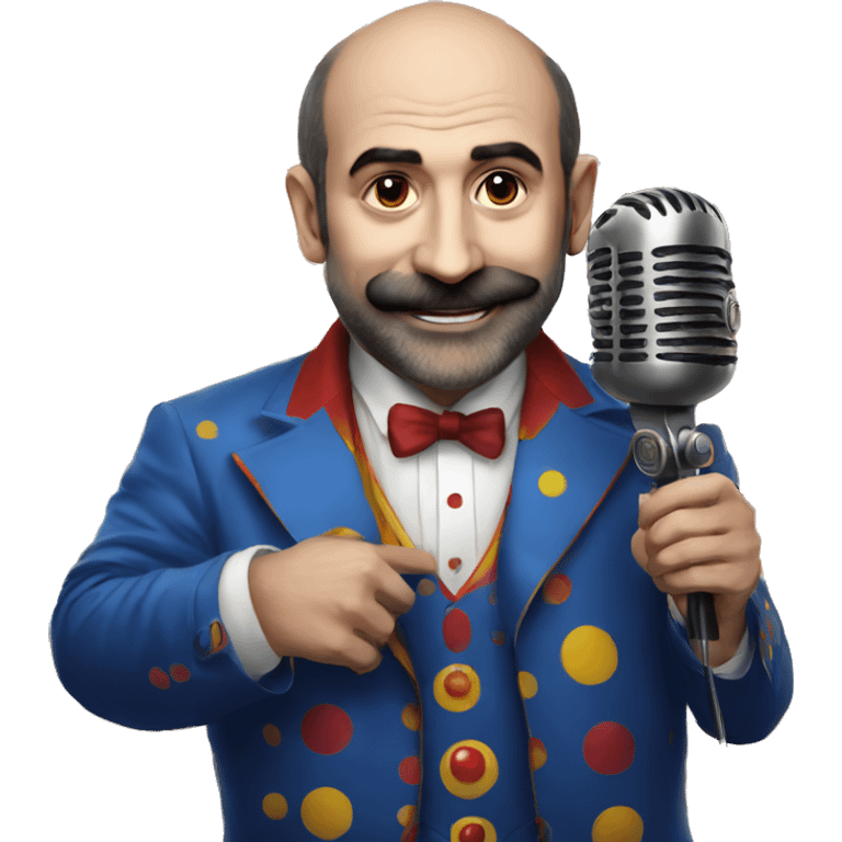 pashinyan circus clown with microphone emoji