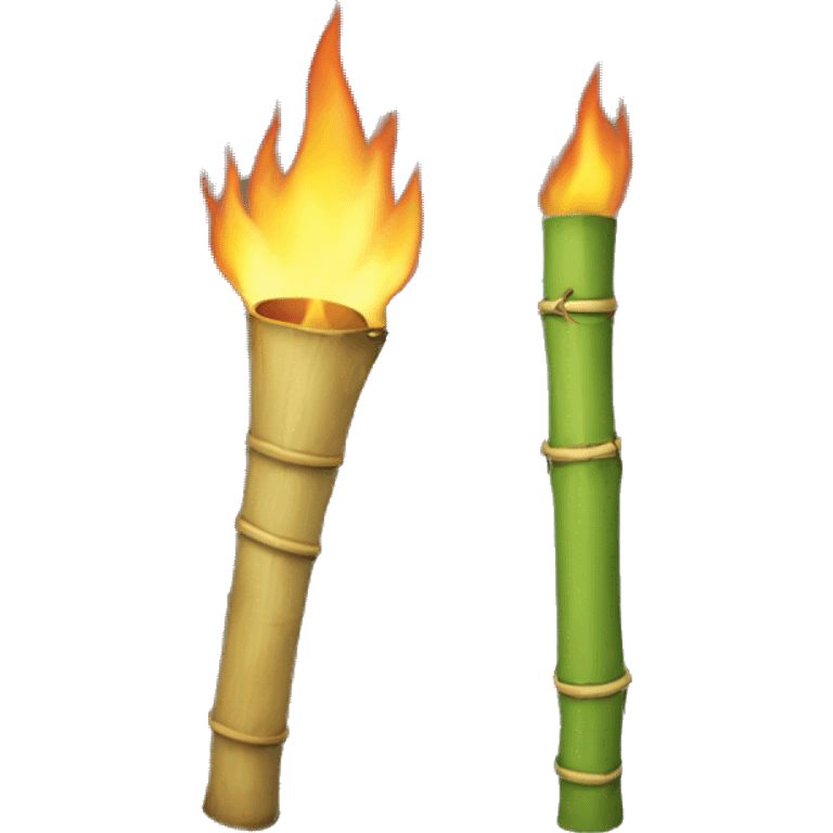 Bamboo garden torch  emoji