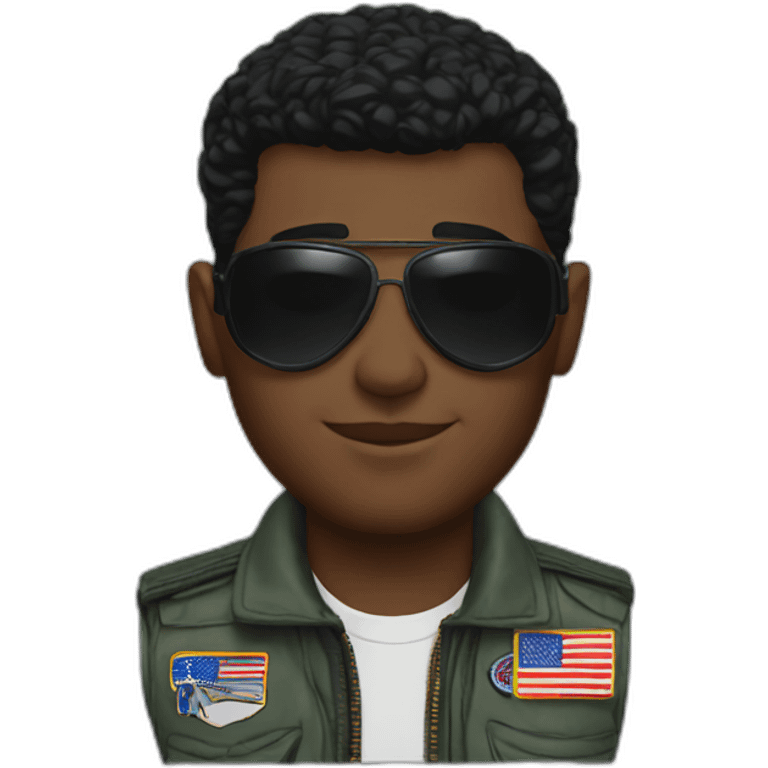 black top gun pilot emoji