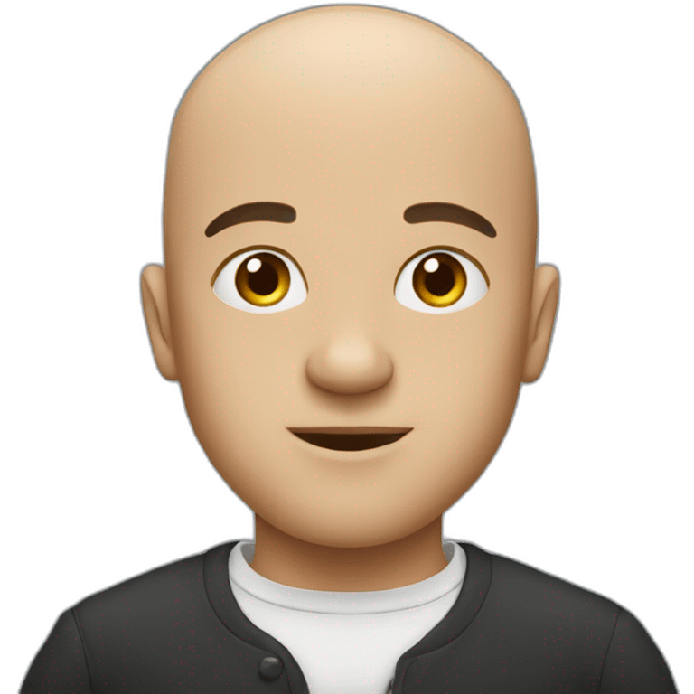 The bald of english ish emoji